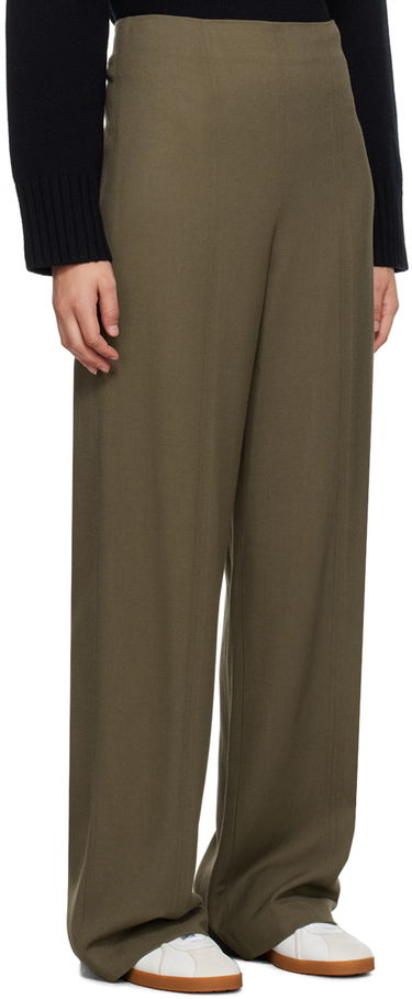 Bukser Loulou de Saison Loulou de Saison Hamill High-Rise Wide-Leg Trousers Grøn | HAMILL, 1