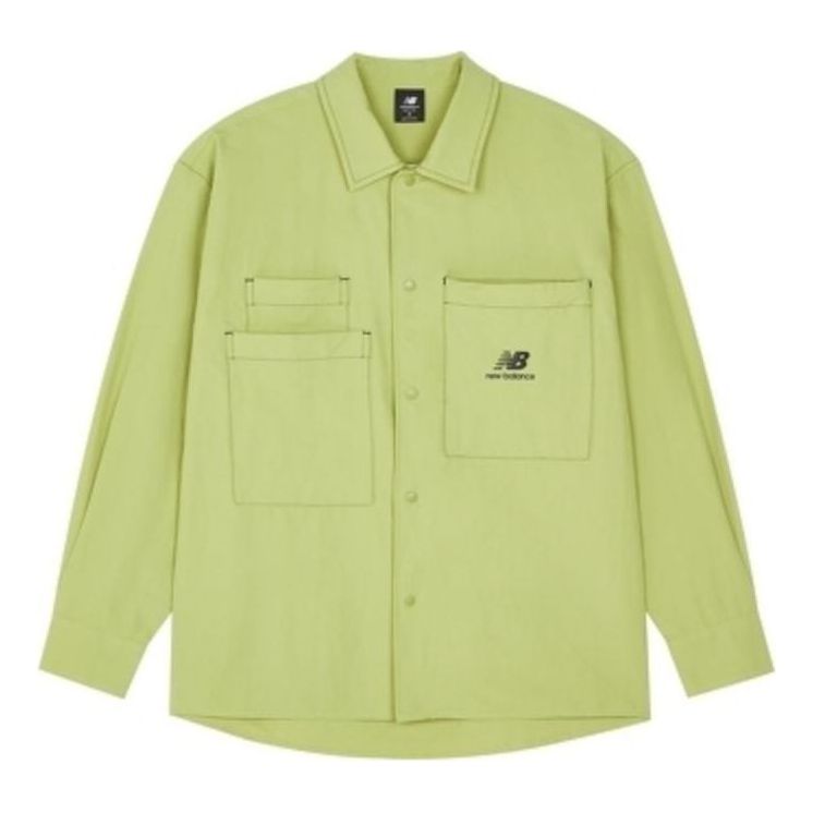 Skjorte New Balance Classic Logo Shirt Grøn | AMJ23303-RYS