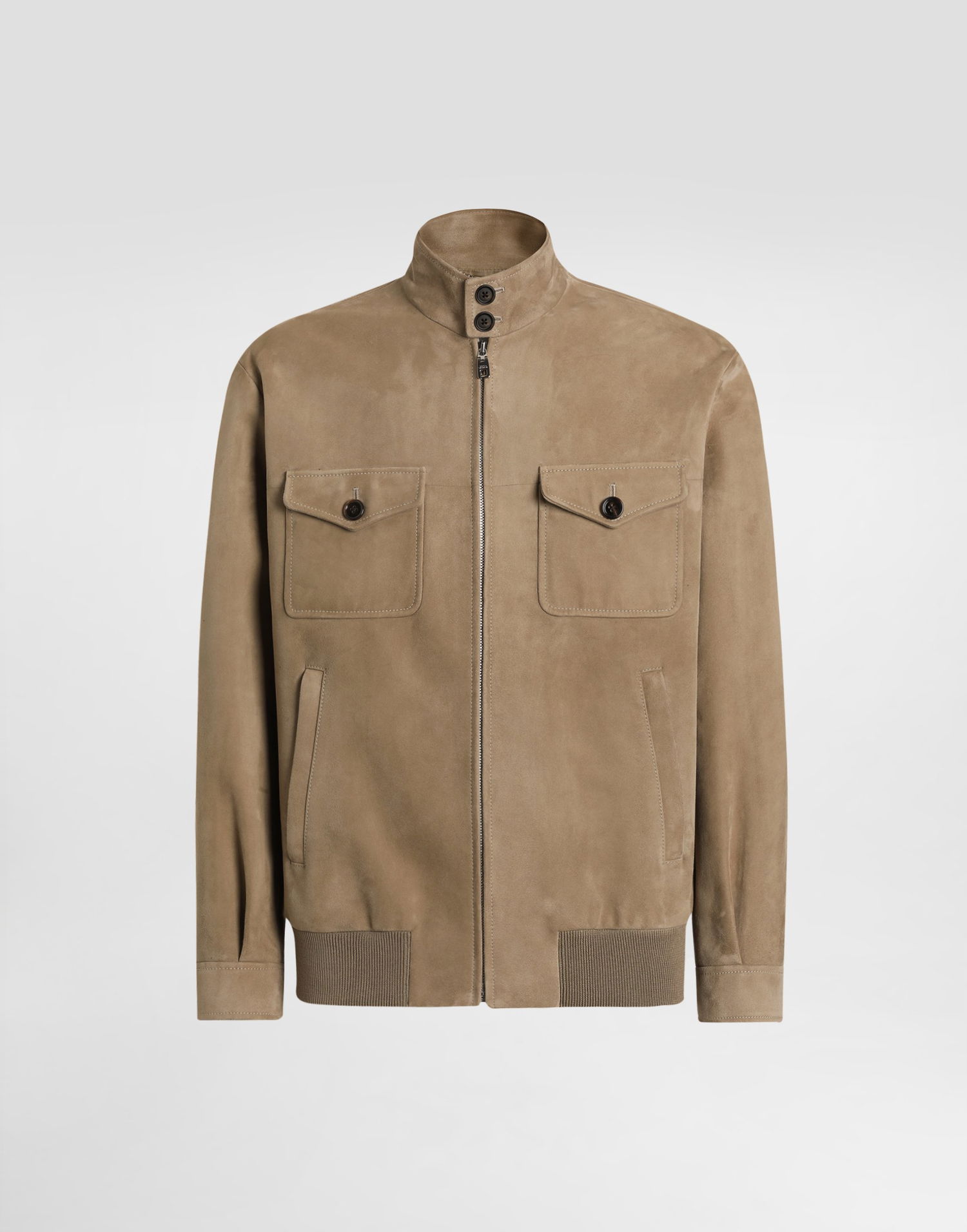 Bomberjakke Dolce & Gabbana Dolce & Gabbana Suede Bomber Jacket 56 Beige | G9BPBLHULW7M0453, 0