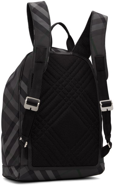 Rygsæk Burberry Burberry Grid Print Backpack Sort | 8097347, 2