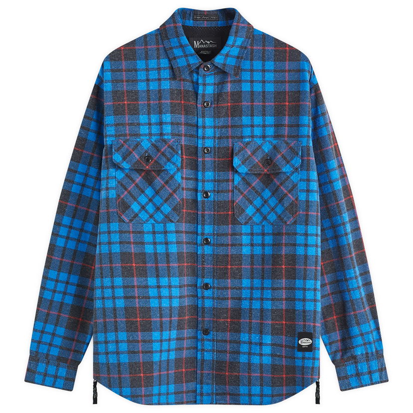 Skjorte Manastash Flannel Shirt Blå | 7924220003-110