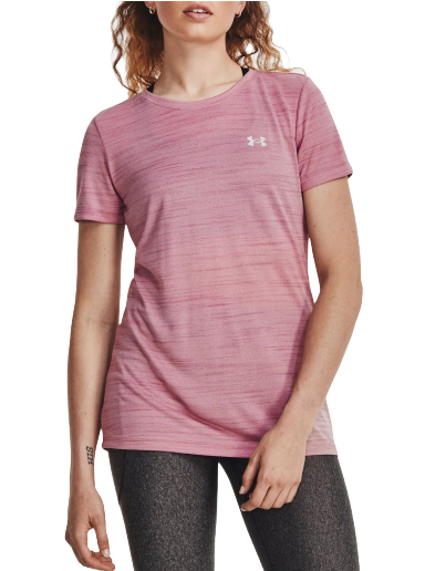 T-shirt Under Armour Tech Tiger Lyserød | 1376937-697