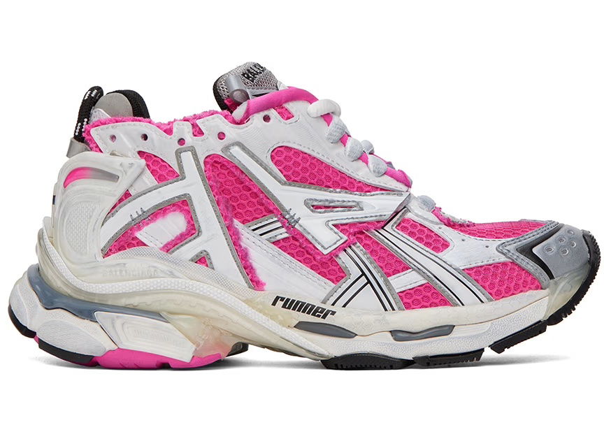 Sneakers og sko Balenciaga Runner "White Fluo Pink" W Lyserød | 677402 W3RBN 9155, 0