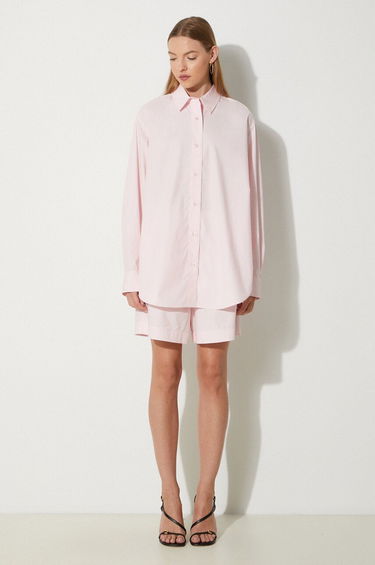 Skjorte Samsoe Samsoe Samsoe Samsoe SALOVA High-Waisted Shorts Lyserød | F24200111, 1