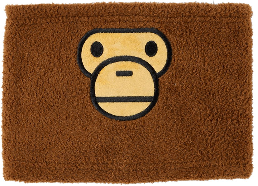 Tørklæde BAPE Baby Milo Boa Neck Warmer Brun | 002GDI803001K