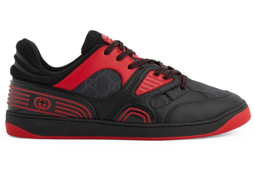 Sneakers og sko Gucci Basket Low Black Red Rød | 724004fAA1U1158, 0