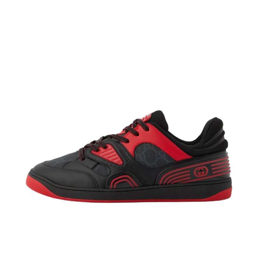 Sneakers og sko Gucci Basket Low Black Red Rød | 724004fAA1U1158