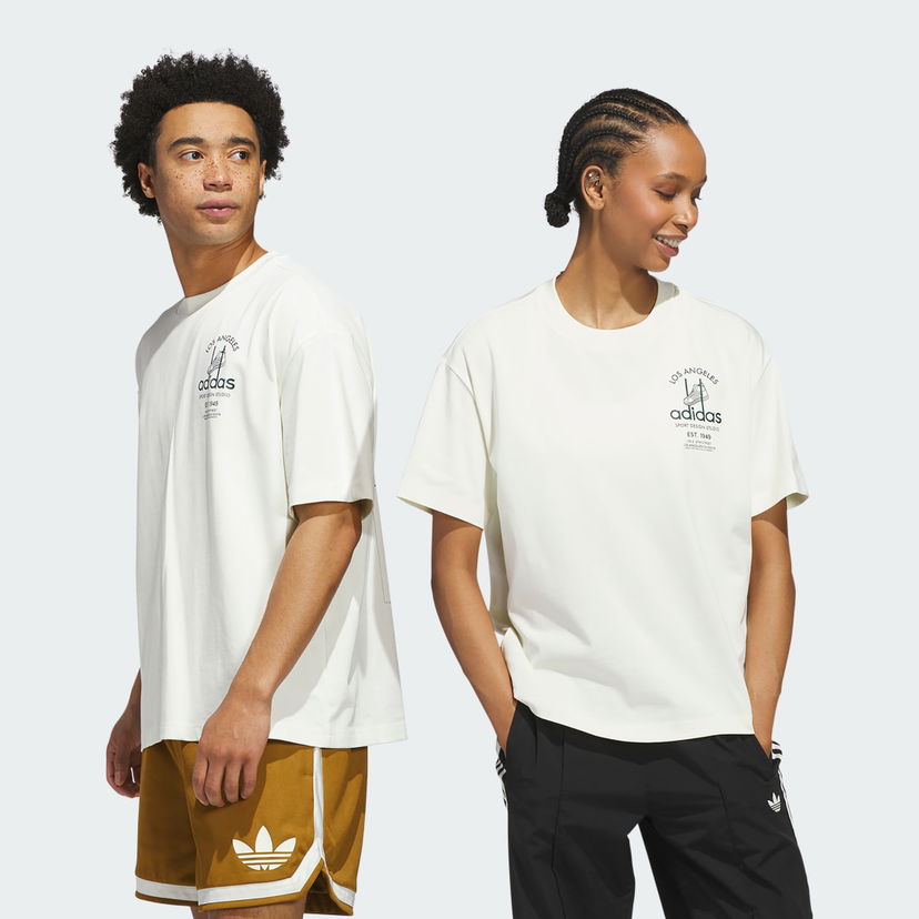 T-shirt adidas Performance Sports Design GFX Tee Hvid | JW6643