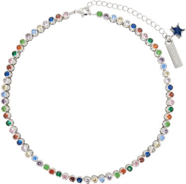Halskæde Collina Strada Collina Strada Rainbow Tennis Necklace Flerfarvet | XX1073, 0