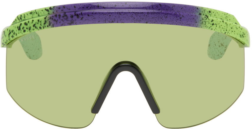 Solbriller Gucci Shield Sunglasses Lilla | GG1477S-001, 0
