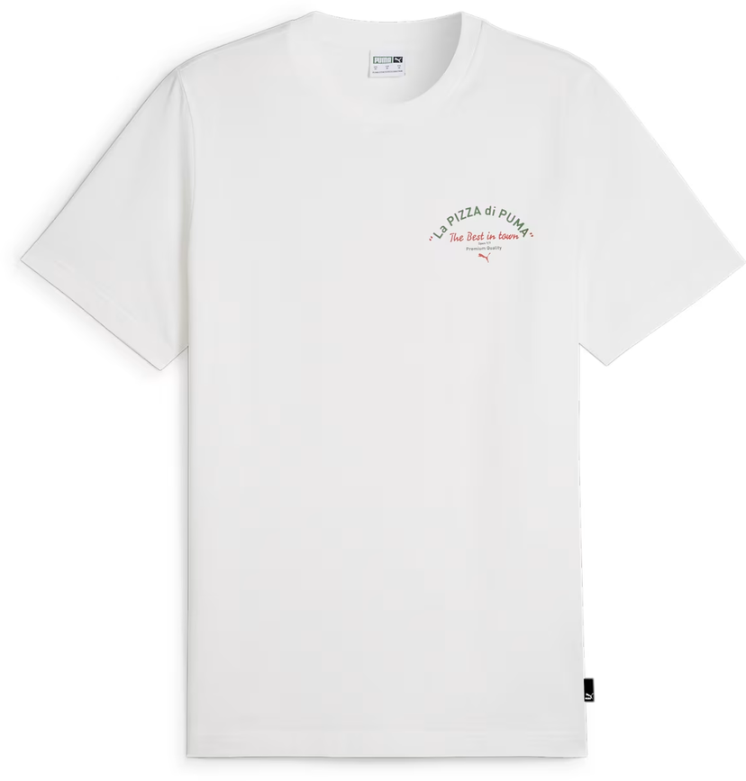 T-shirt Puma Men's Pizza Graphics Tee Hvid | 625415-02