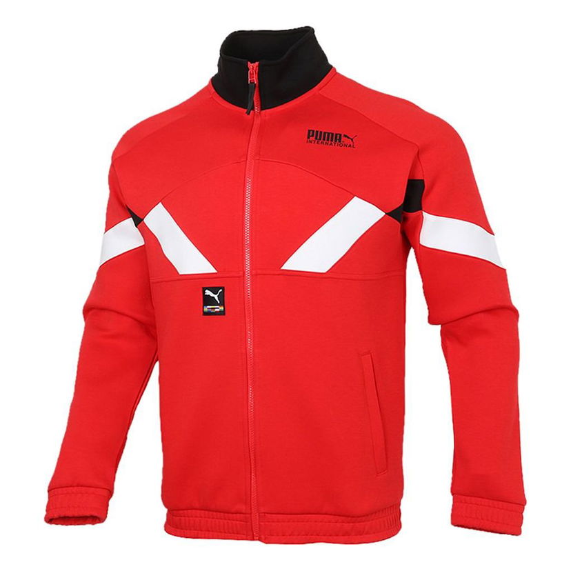 Bomberjakke Puma International Game Double Knit Track Jacket Rød | 531339-11
