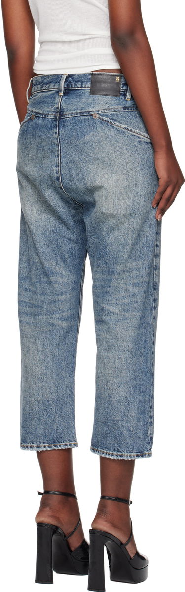 Jeans R13 R13 Exene Cropped Distressed Jeans Blå | R13WD139-D213A, 2
