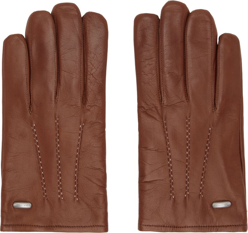 Handsker OUR LEGACY OUR LEGACY Piped Seam Leather Gloves Brun | A4258HA