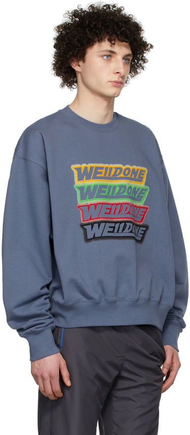 Sweatshirt We11done We11done French Terry Sweatshirt Blå | WD-TS1-22-651-U-NV, 1