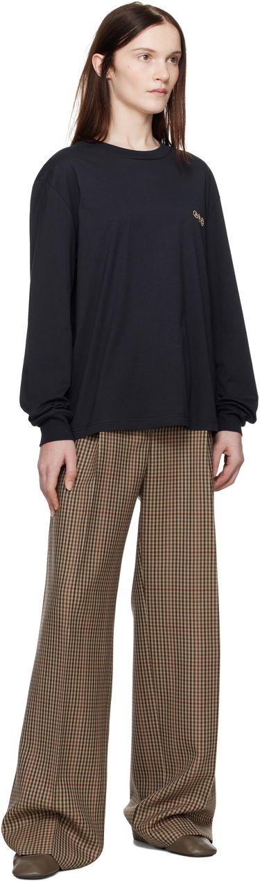 T-shirt A.P.C. Long Sleeve Adresse T-Shirt Mørkeblå | COHBM-M26438, 3
