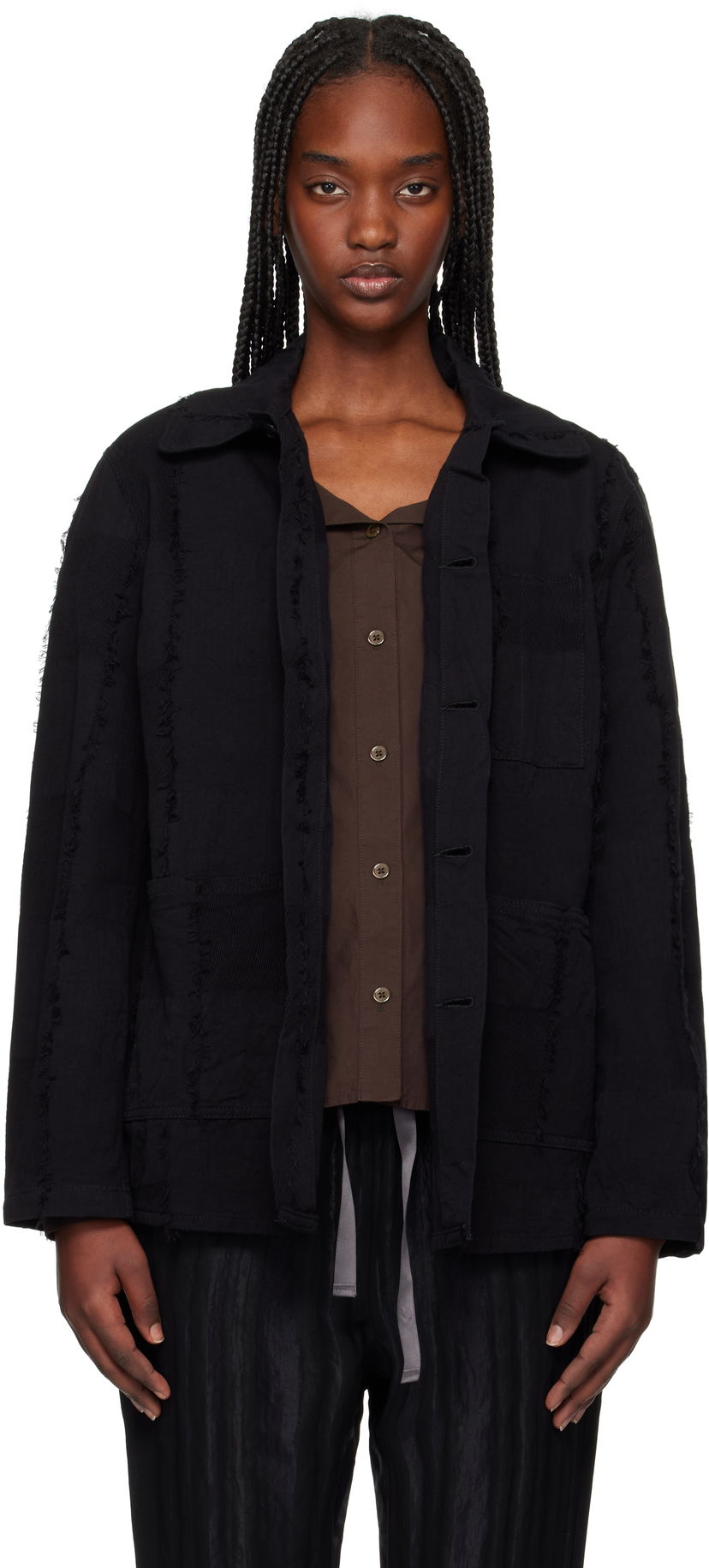 Jakke Needles Needles Coverall Ripstop Cut Jacquard Jacket Sort | QV188