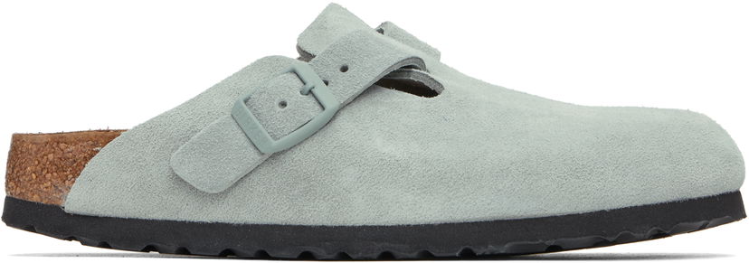 Tøj Birkenstock Birkenstock Boston Soft Footbed Slip-on Loafers Grå | 1029801