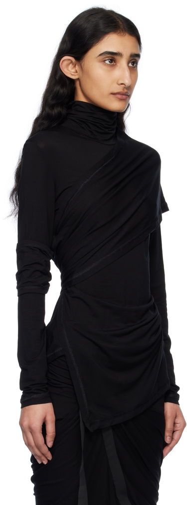 Sweater Helmut Lang Helmut Lang Turtleneck Top Sort | O07HW501, 4