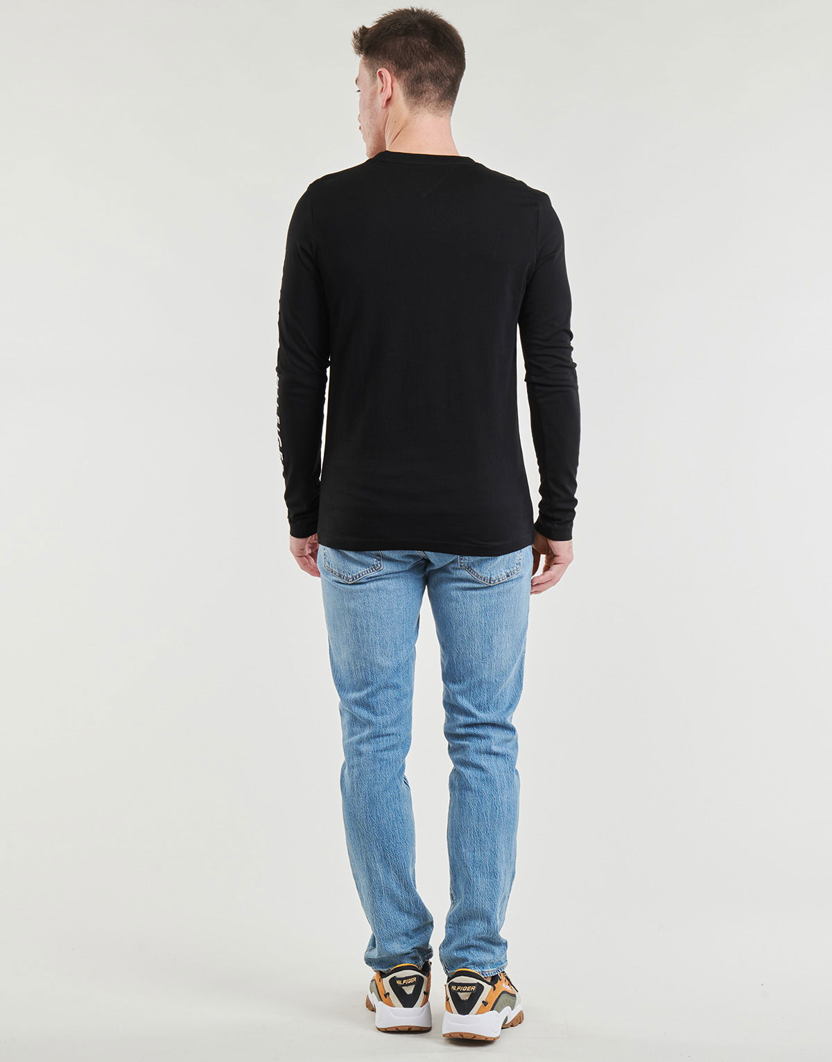 Sweater Tommy Hilfiger Long Sleeve TOMMY LOGO LONG SLEEVE TEE Sort | MW0MW09096-BDS, 0