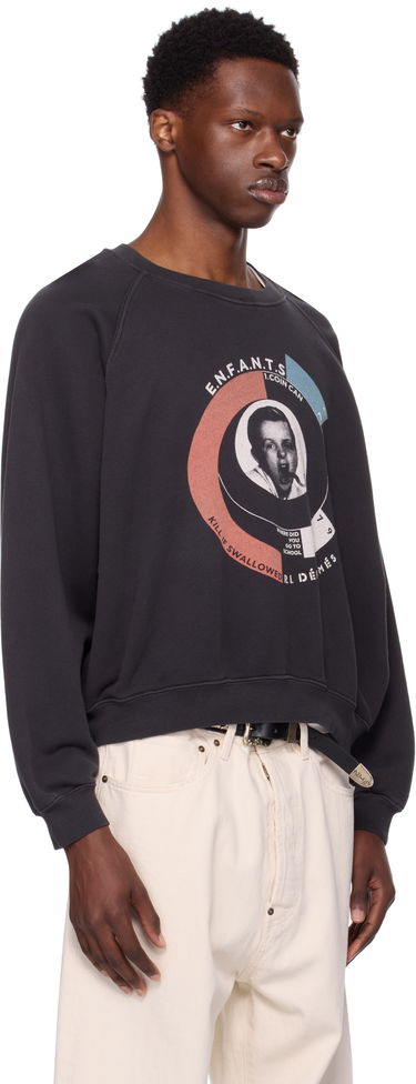 Sweatshirt Enfants Riches Déprimés Enfants Riches Déprimés Snake Boy Raglan Sweatshirt Sort | 020-470, 1