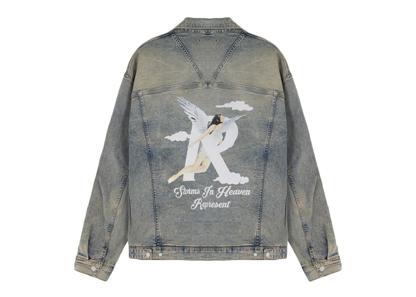 Jakke Represent Clo Represent Storms In Heaven Jacket Blue Cream Grå | M01232-25, 0