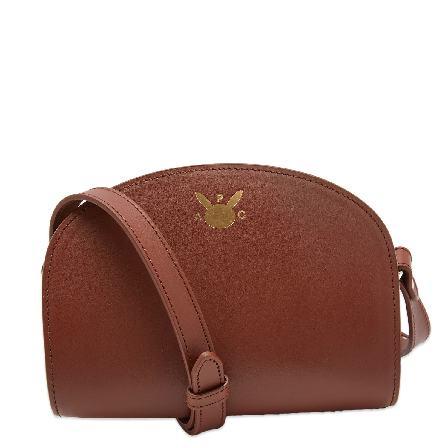 Skuldertaske A.P.C. Pokemon Mini Demi-Lune Bag Brun | PXAWV-F61871-CAD, 0