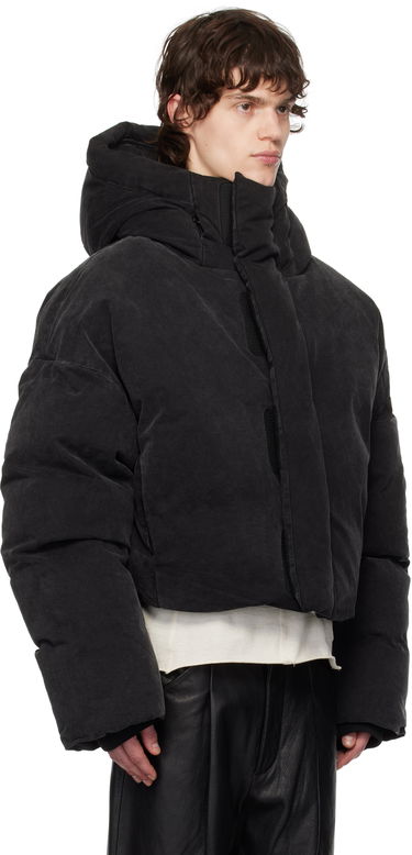 Puffer jakke Entire Studios Puffer Down Jacket With Hood Sort | ES2396IR, 1