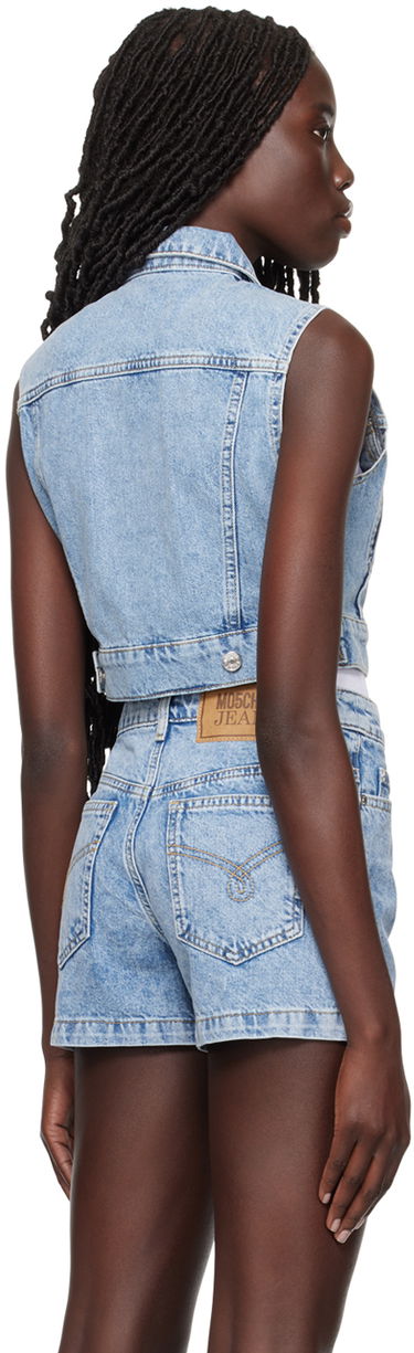 Vest Moschino Moschino Jeans Faded Denim Vest Blå | 0505 3236, 2
