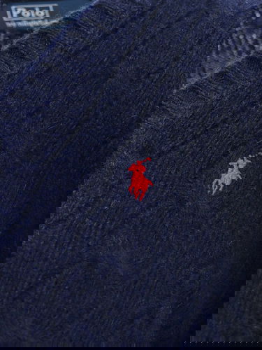 Sweater Polo by Ralph Lauren V-Neck Sweater Blå | 211910422003, 5