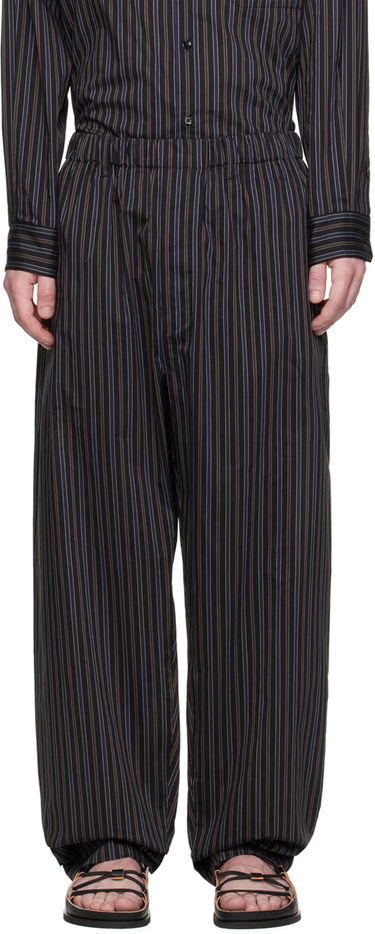 Bukser LEMAIRE Relaxed Striped Trousers Sort | PA1047 LF1247, 0