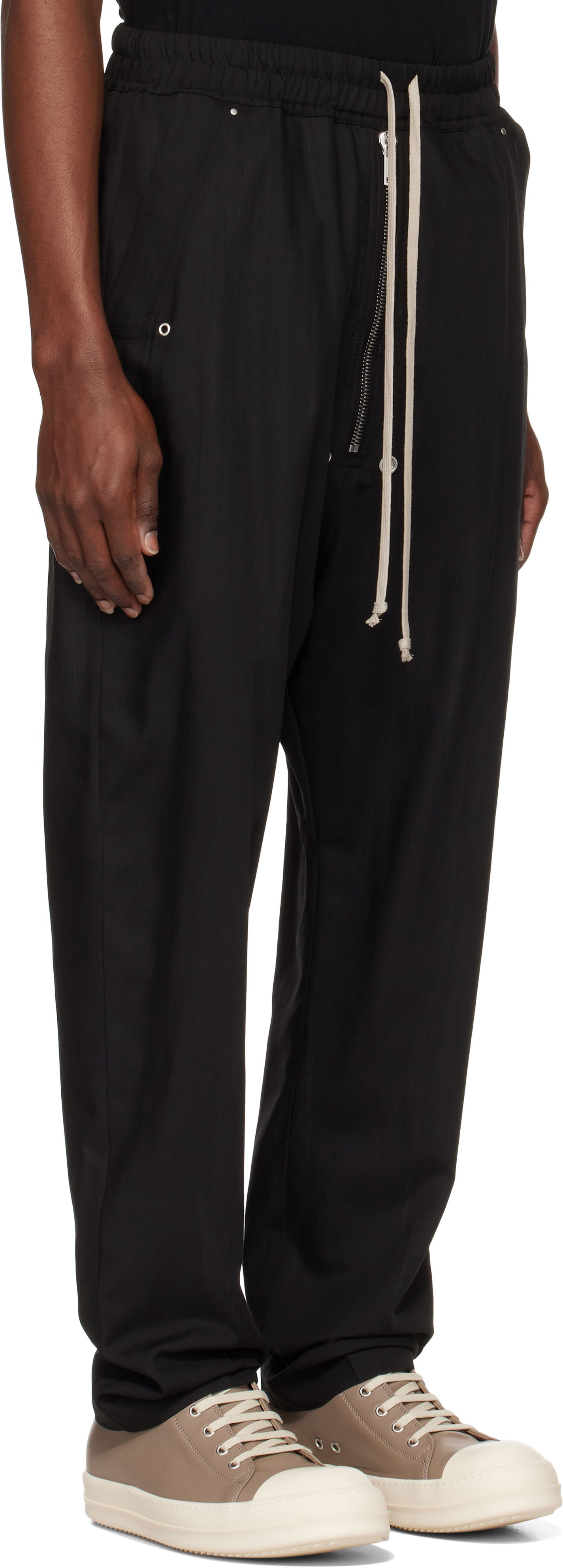 Joggingbukser Rick Owens Rick Owens Hollywood Bela Trousers Sort | RU01E5361 WG, 1