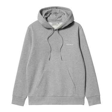 Sweatshirt Carhartt WIP Script Embroidery Hoodie Grå | I033658_00D_XX, 1