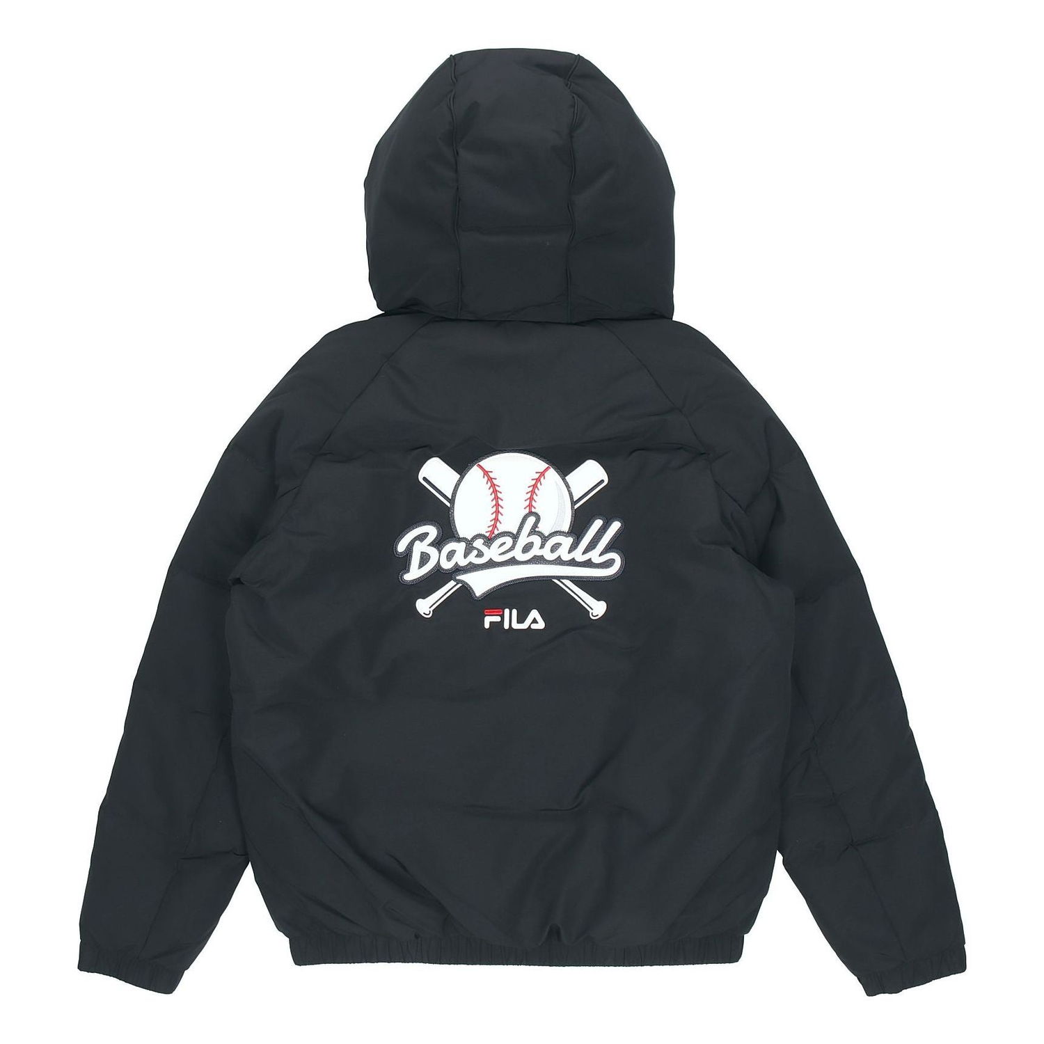 Puffer jakke FILA Fusion Logo Print Down Jacket Sort | T11M042902F-BK, 0