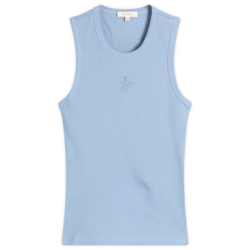 Tanktop JW Anderson JW Anderson Anchor Embroidery Vest, Size Large Blå | JO0248-PG1717-768