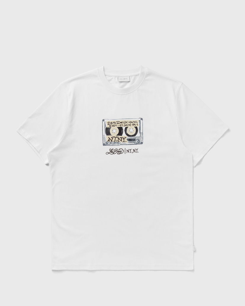 T-shirt Les Deux Mix Tape Graphic T-Shirt Hvid | 1000737-201