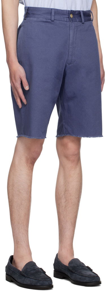 Shorts BEAMS Beams Plus Plain Front Shorts Blå | 3825-0070-791, 1