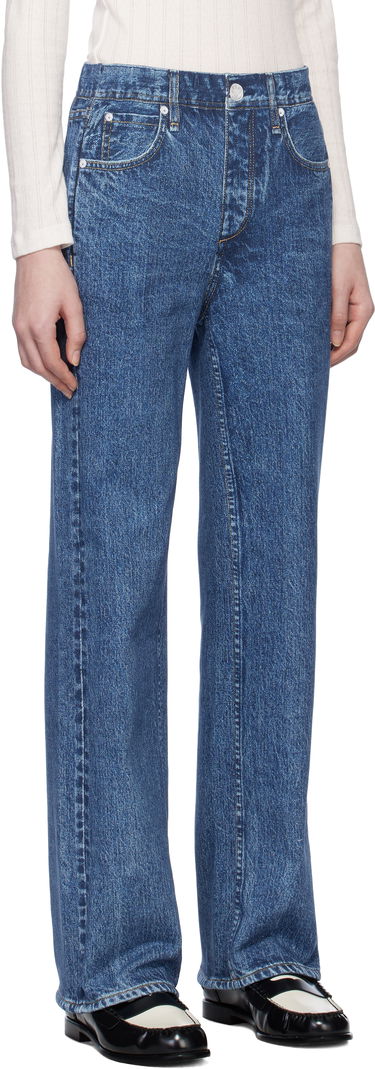 Jeans rag & bone Miramar Wide Leg Fleece Lounge Pants Blå | WCW24H70058205, 1