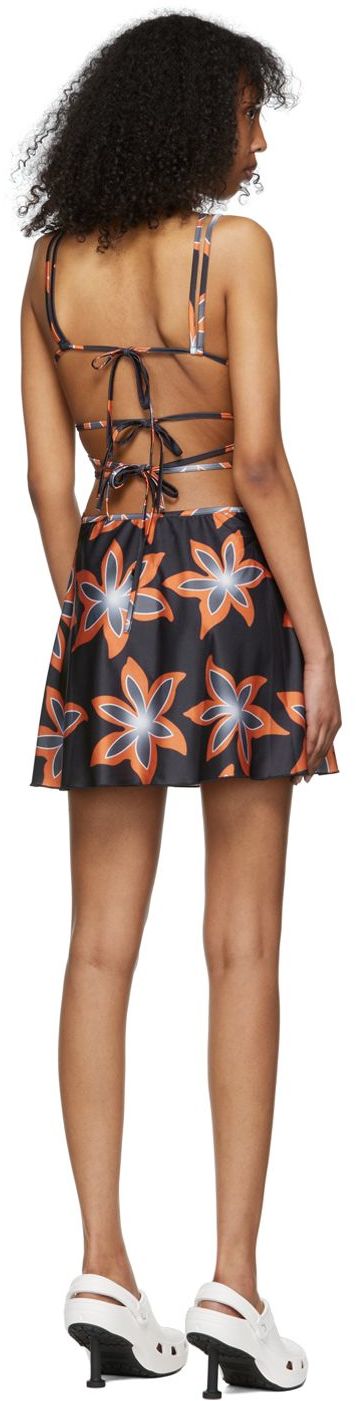 Nederdel Chopova Lowena Exclusive Floral Print Cutout Mini Dress Flerfarvet | 9122, 2