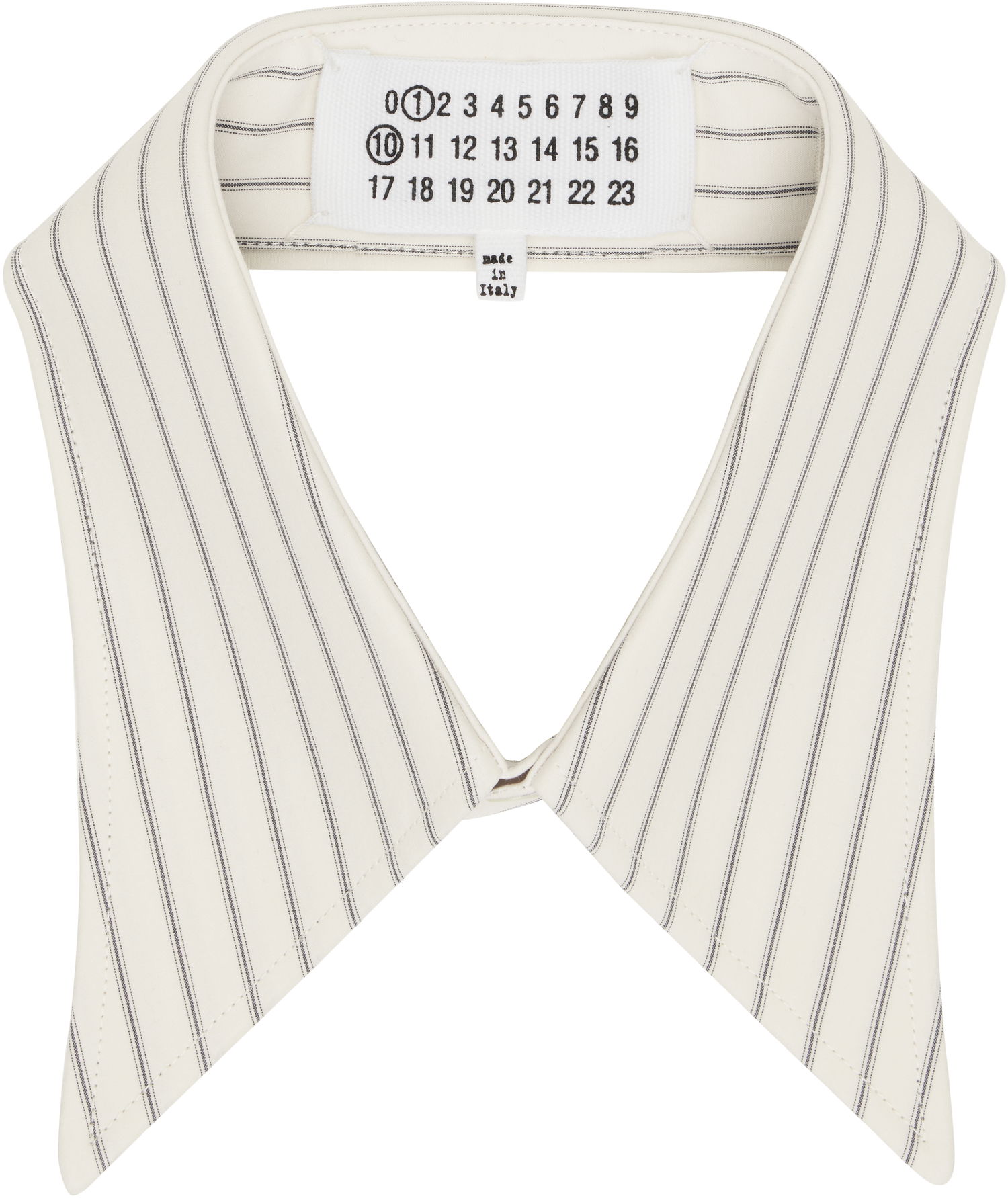 Skjorte Maison Margiela Maison Margiela Stripe Collar Hvid | S50FX0035 M35305, 0