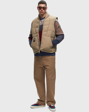 Vest By Parra Parra Waved Alien Puffer Vest Beige | 52250, 1