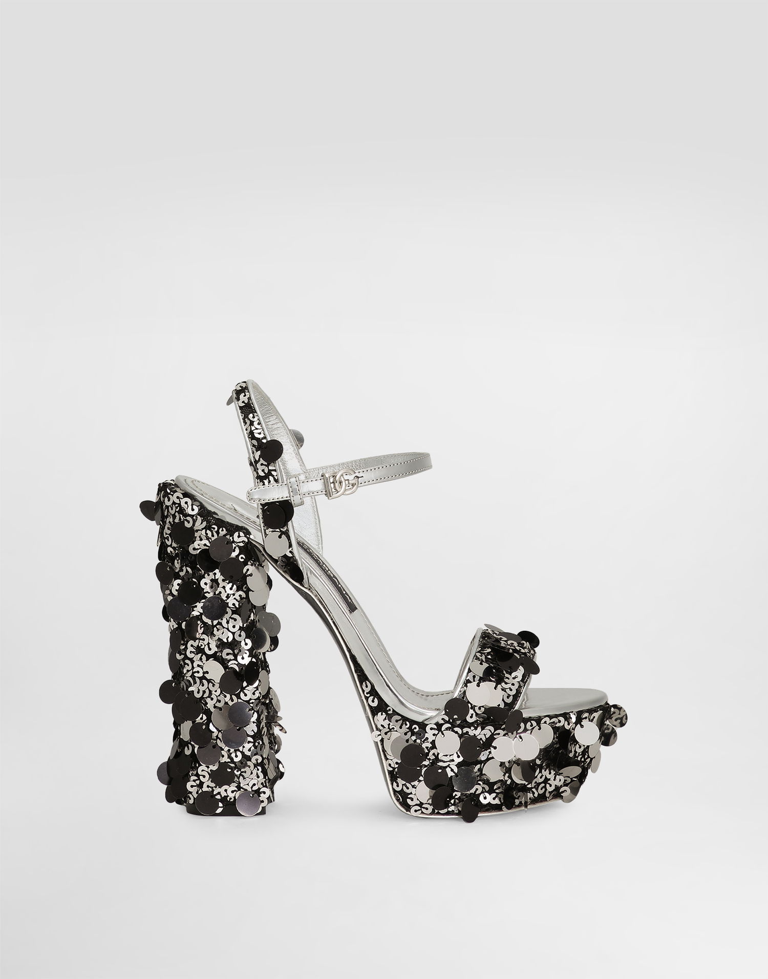 Sneakers og sko Dolce & Gabbana Sequined Platform Sandals Flerfarvet | CR1815A6M4080998, 0