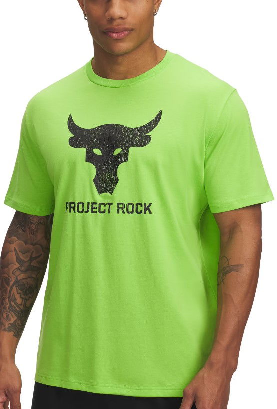 T-shirt Under Armour Project Rock Brahma Bull Short Sleeve T-Shirt Grøn | 1383191-362