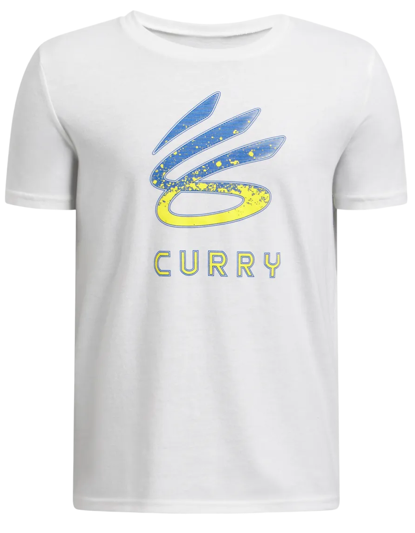T-shirt Under Armour Curry Logo Graphic T-Shirt Hvid | 1387102-101