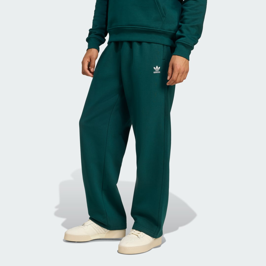 Joggingbukser adidas Performance Trefoil Essentials Open Hem Pants Grøn | KA0507, 0