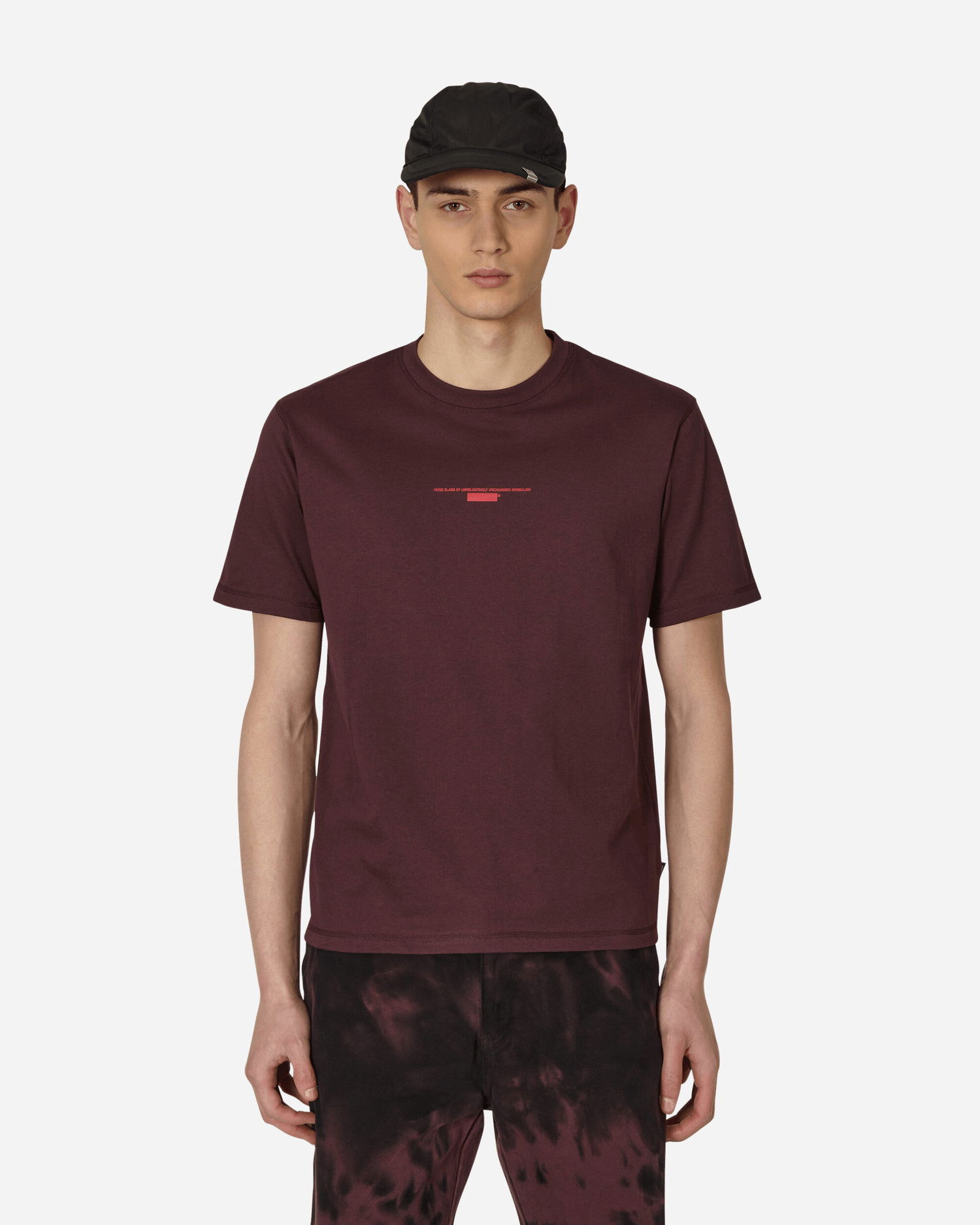 T-shirt AFFXWRKS Slab Bourgogne | SS23T03 CRIMSON, 1
