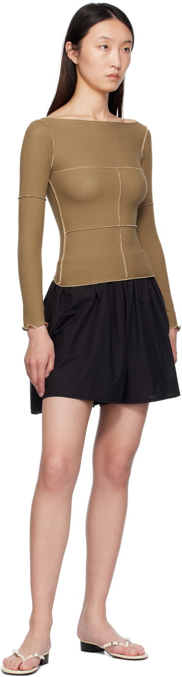 T-shirt Baserange Baserange Cinder Long Sleeve T-Shirt Brun | TOCL-RB-SU25, 3