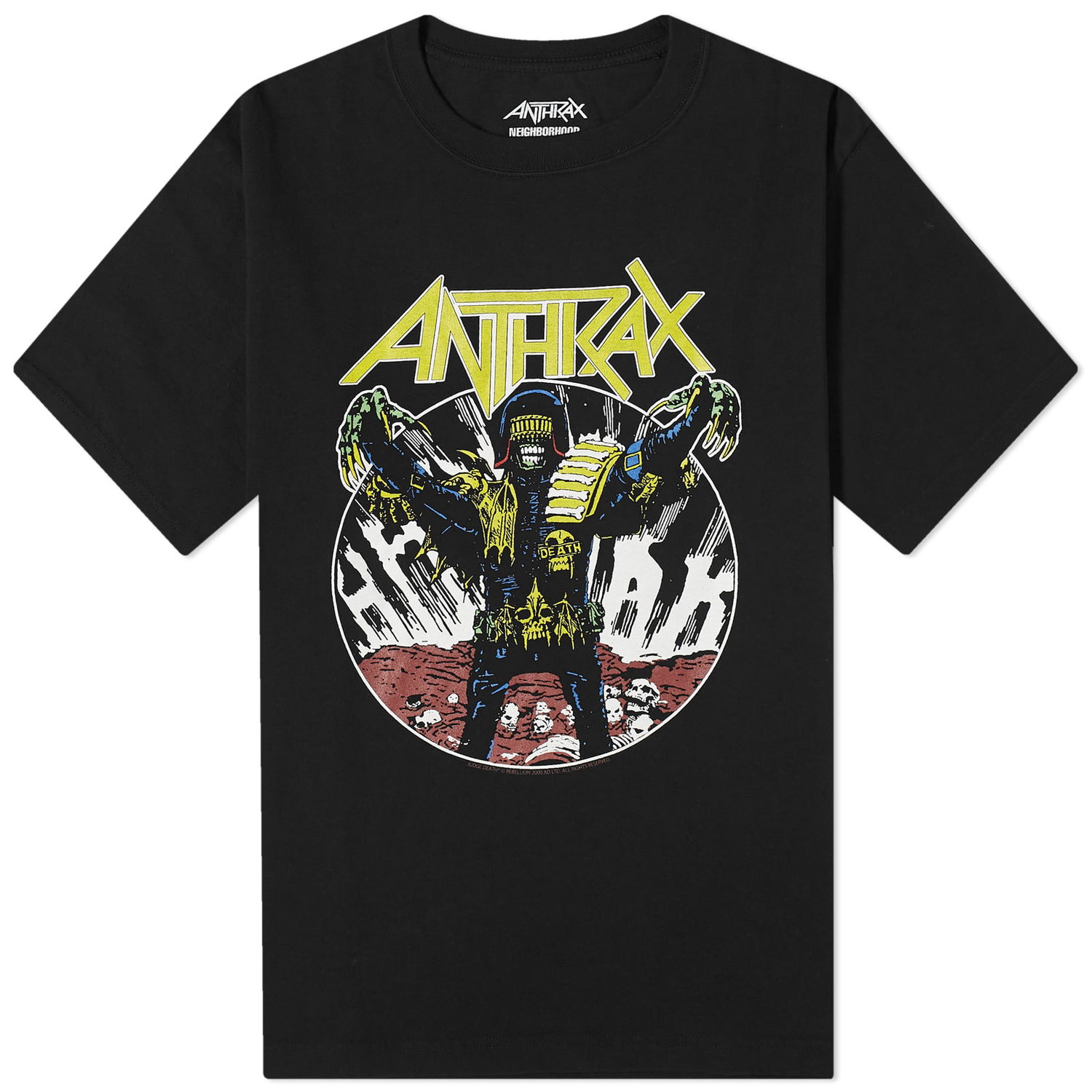 T-shirt Neighborhood Anthrax Judge Death T-Shirt Sort | 232PCNH-ST01S-BLK, 0