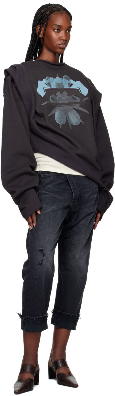 Jeans R13 R13 Crossover Cropped Jeans Sort | R13W2048-394, 3