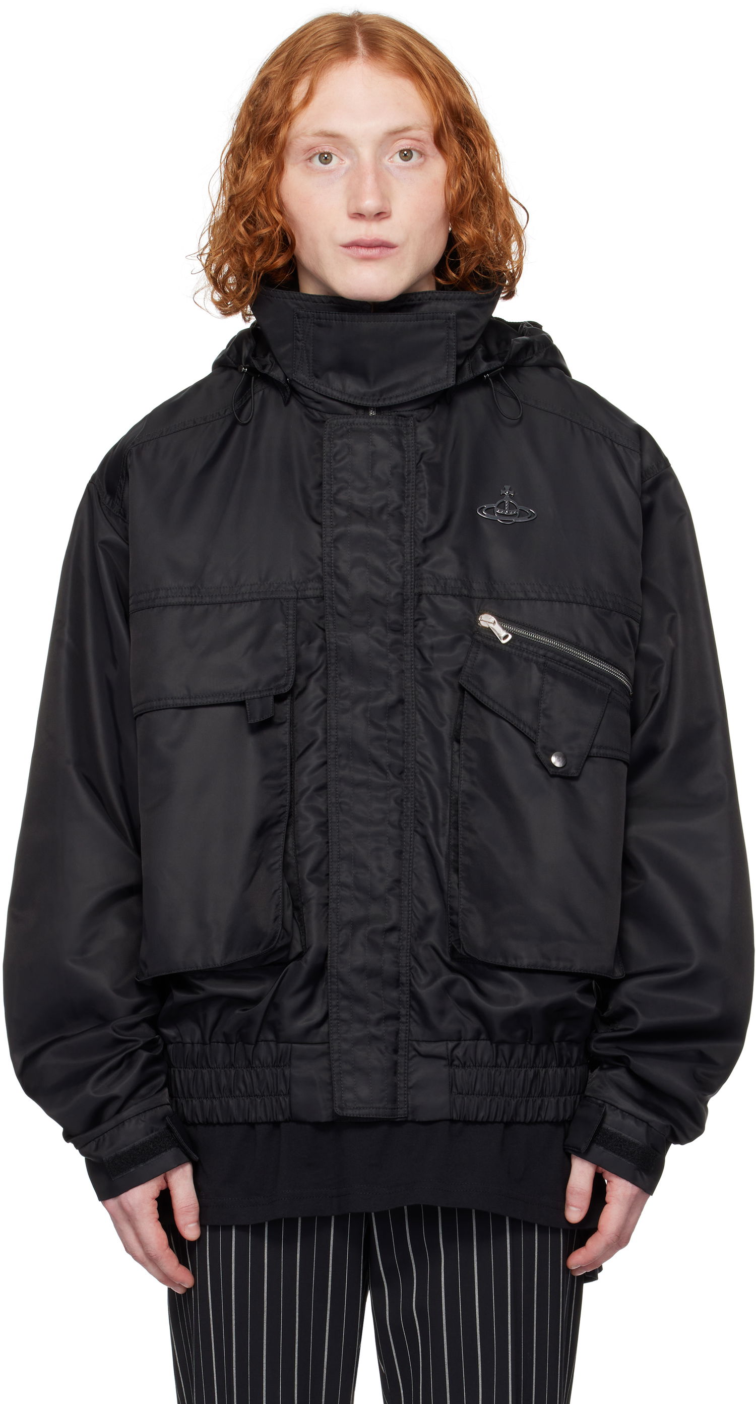 Vindjakke Vivienne Westwood Vivienne Westwood Nevada Bomber Jacket Sort | 2203000I-W00YU-, 0